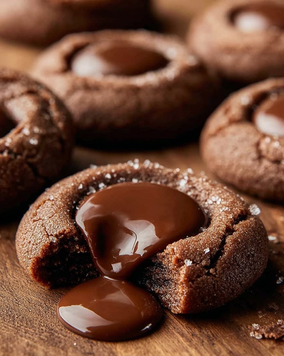 Chocolate Thumbprint Cookies with Caramel Filling Recipe