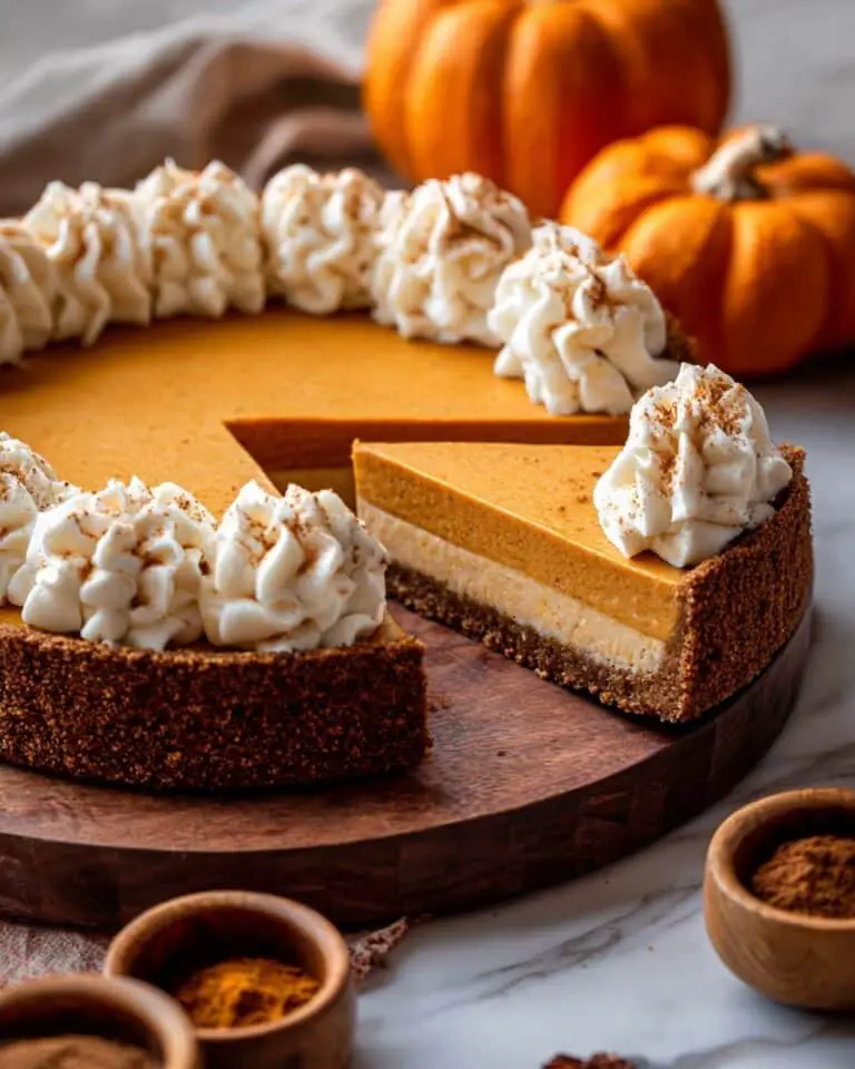 Pumpkin Cheesecake with Biscoff Crust Recipe