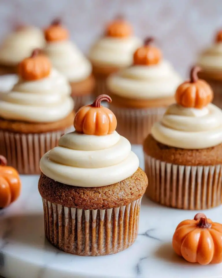 Pumpkin Cupcakes with Brown Sugar Cream Cheese Frosting Recipe