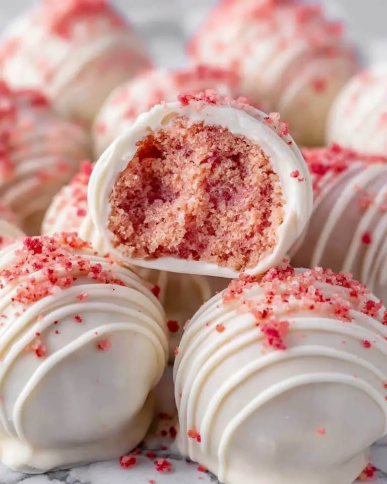 Easy Strawberry Shortcake Truffles Recipe