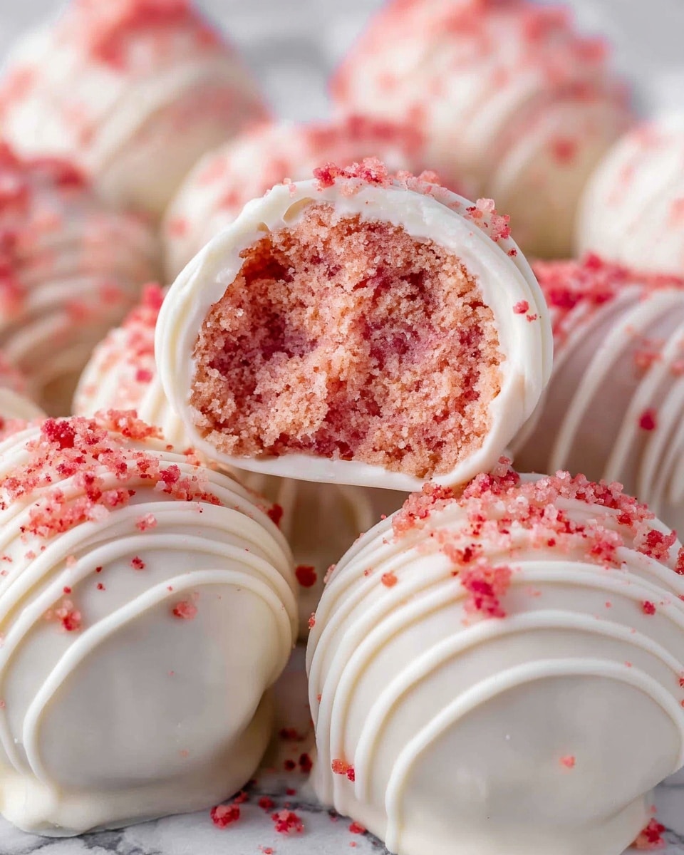 Easy Strawberry Shortcake Truffles Recipe
