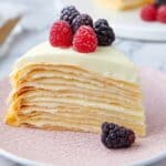 Crepe Layer Cake with Mascarpone and Fresh Berry Decor Recipe