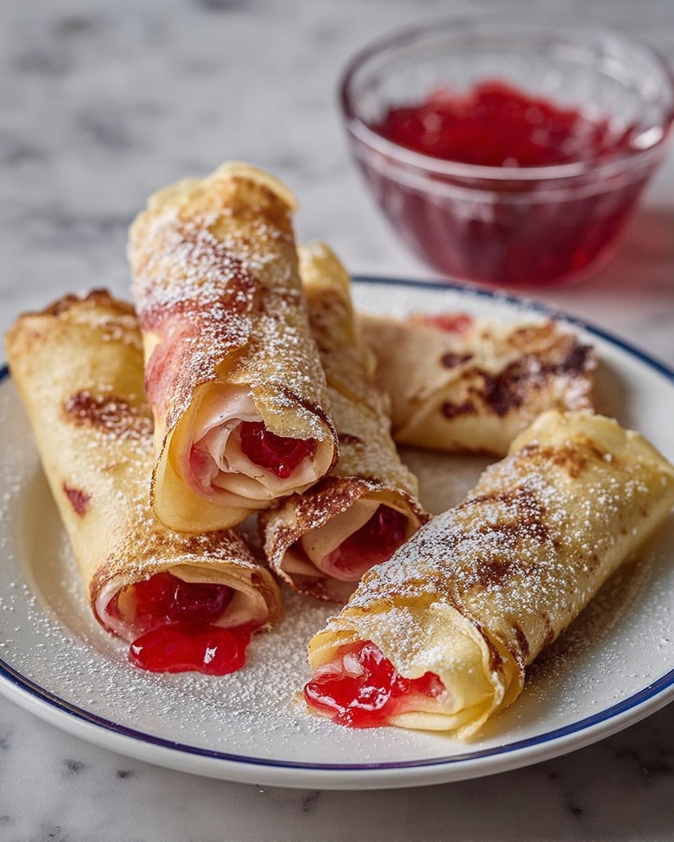 Cheesecake Cherry Egg Rolls Recipe