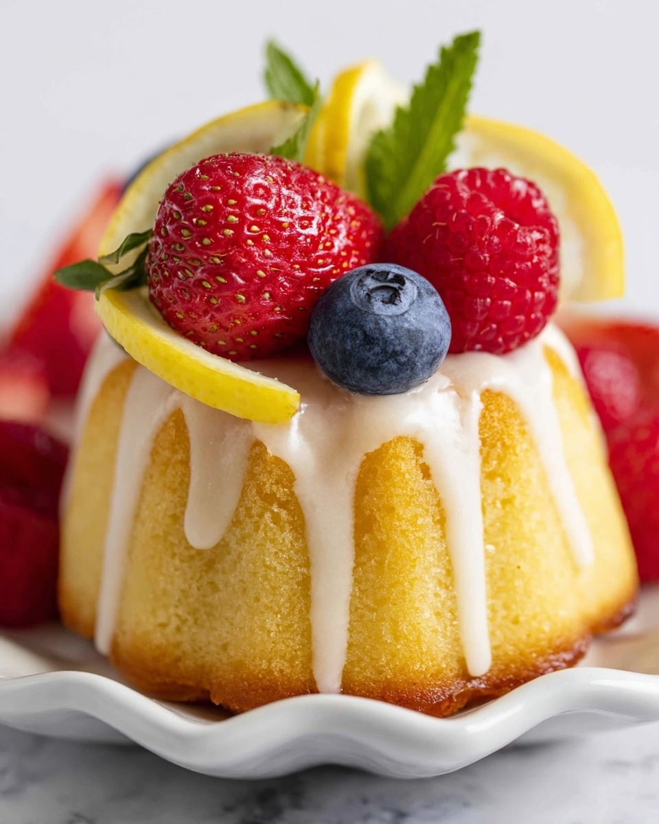 Mini Lemon Bundt Cakes Recipe