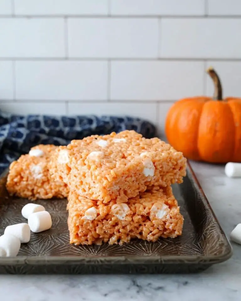 Vegan Brown Butter Pumpkin Rice Krispie Treats Recipe