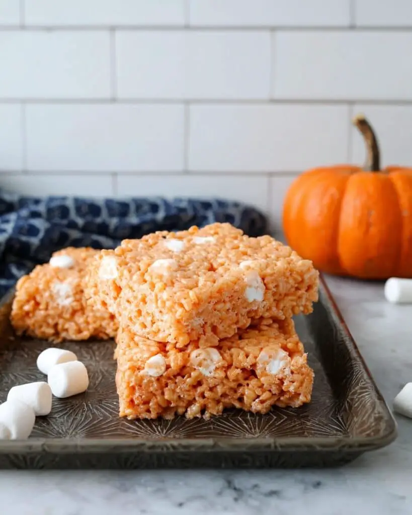 Vegan Brown Butter Pumpkin Rice Krispie Treats Recipe