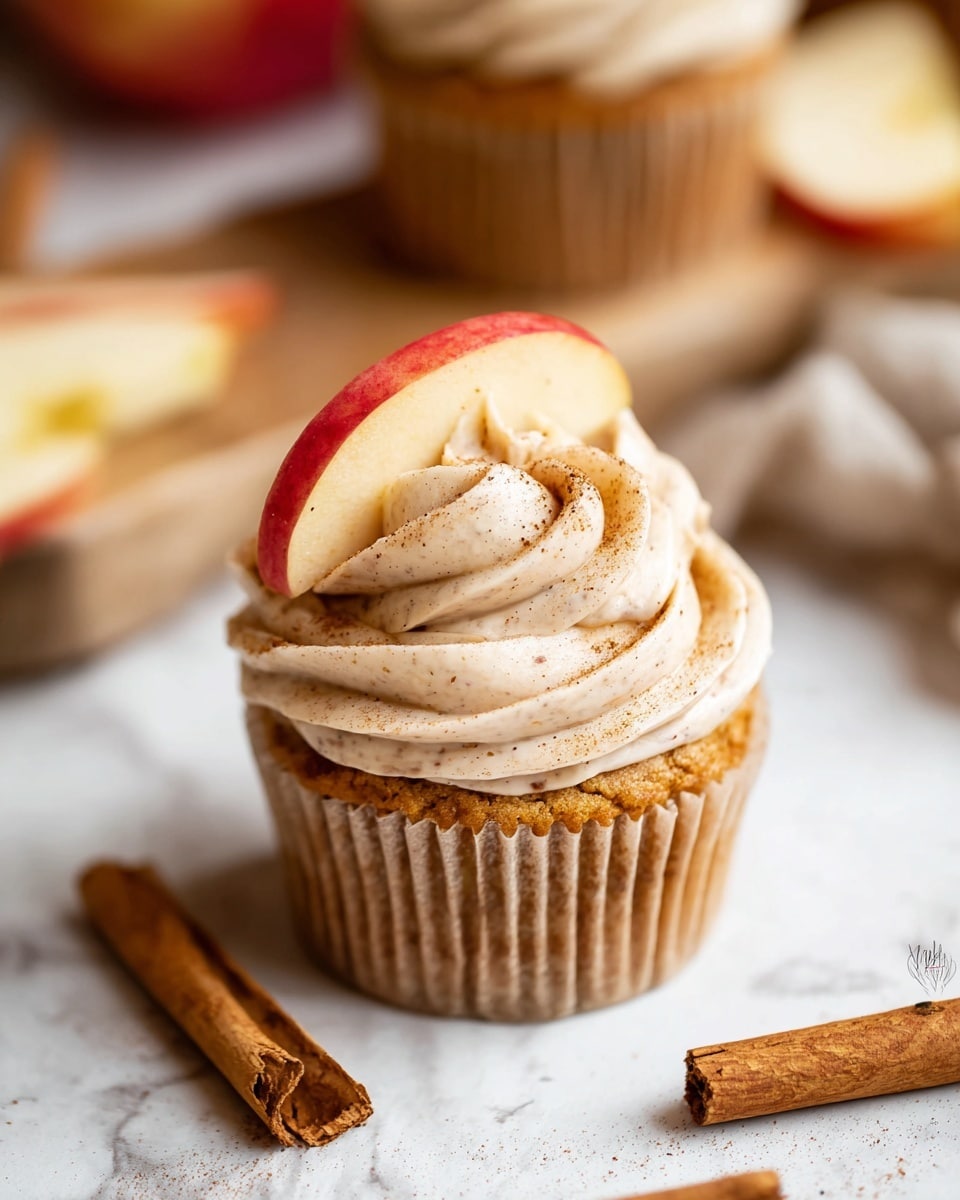Apple Spice Cupcakes with Cinnamon Buttercream Frosting Recipe
