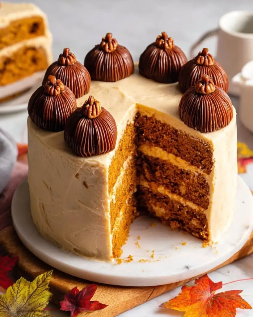 Vegan Pumpkin Cake With Pumpkin Cream Cheese Frosting Recipe