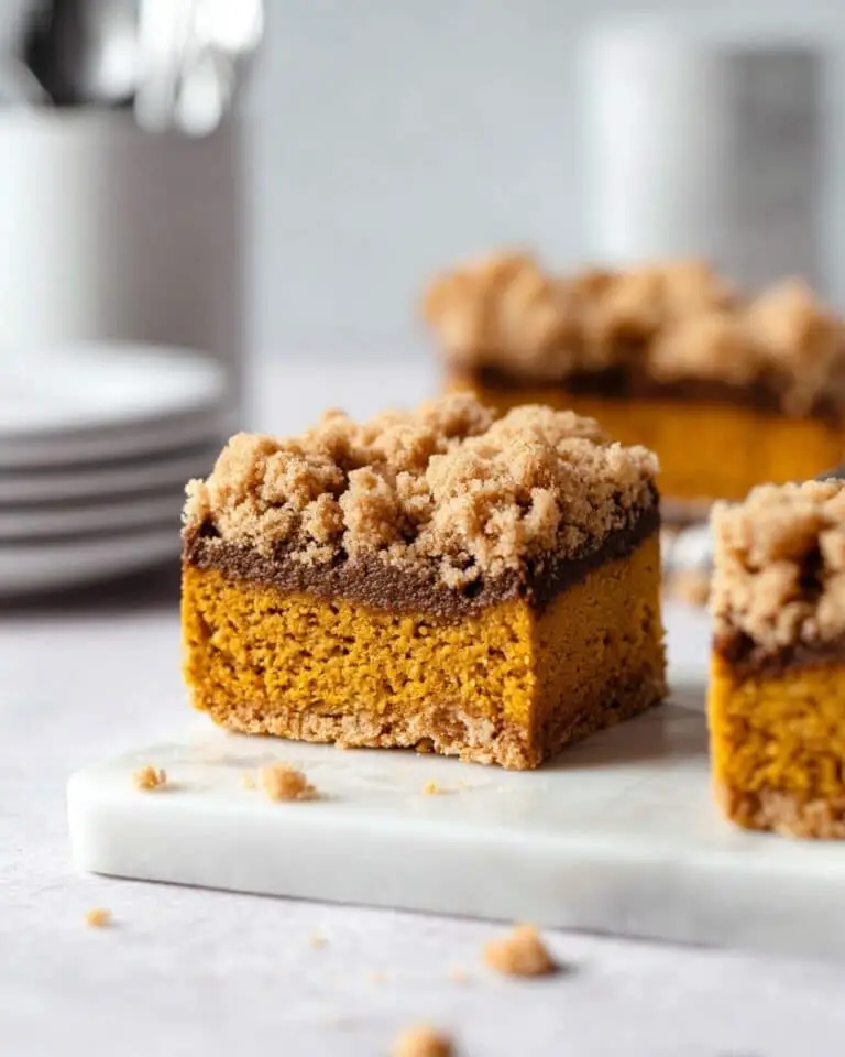 Pumpkin Coffee Cake with Streusel and Crumble Topping Recipe