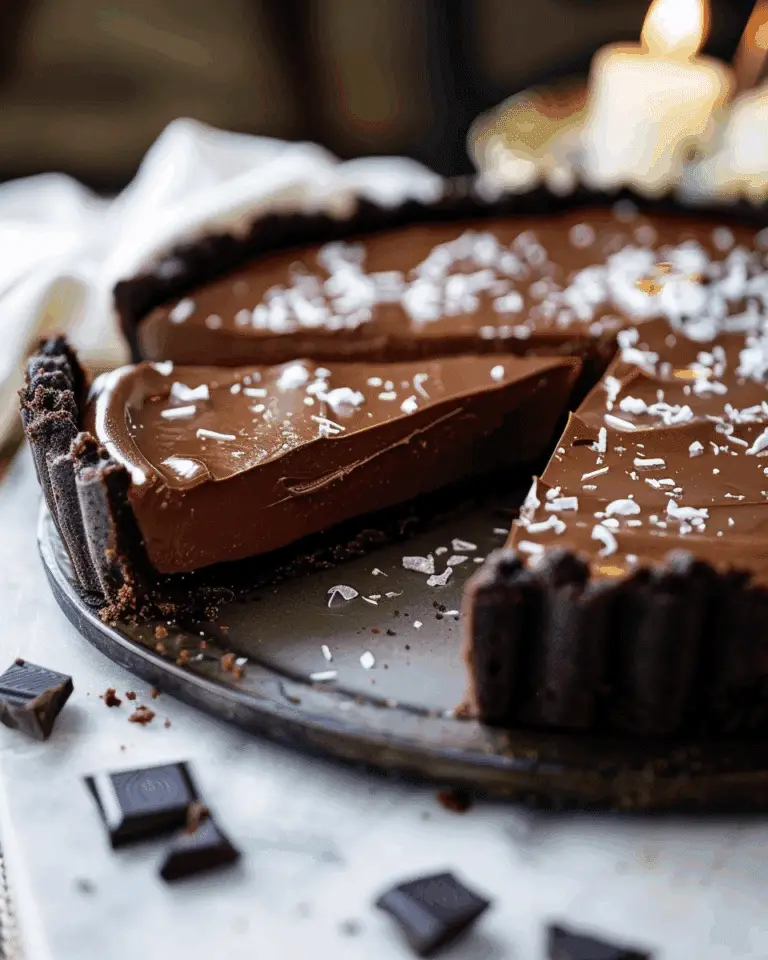 No-Bake Chocolate Ganache Tart