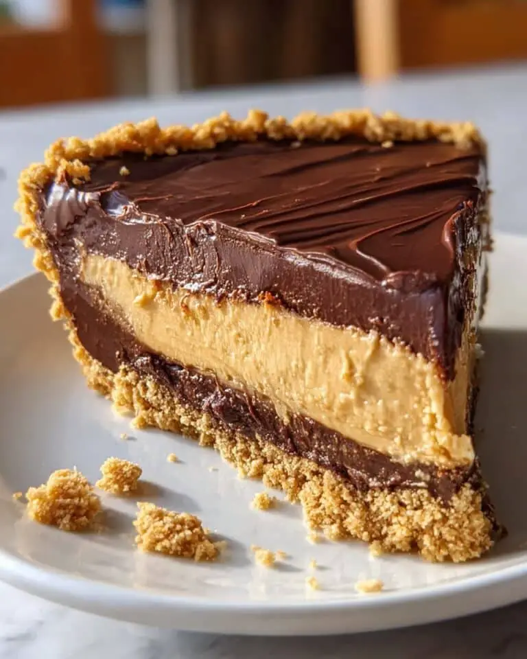 No-Bake Chocolate Peanut Butter Pie Recipe