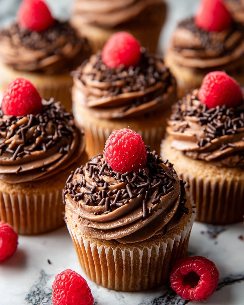 Mocha Nutella Cupcakes with Creamy Nutella Frosting Recipe