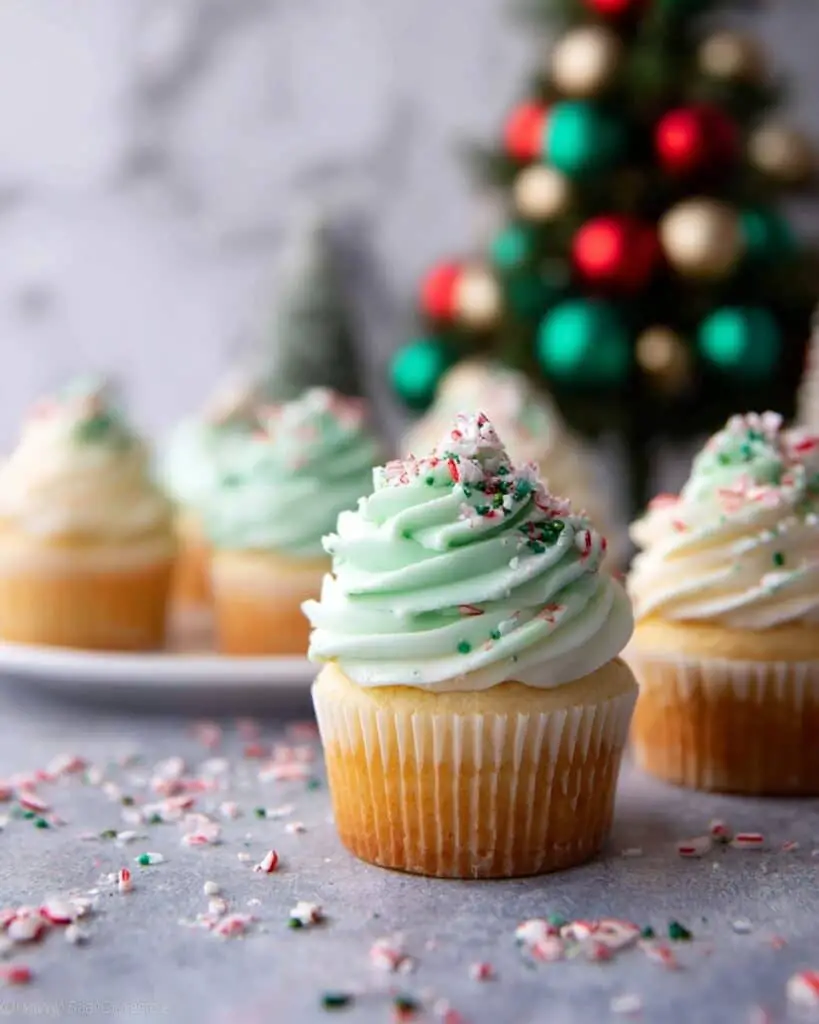 White Chocolate Peppermint Cupcakes Recipe