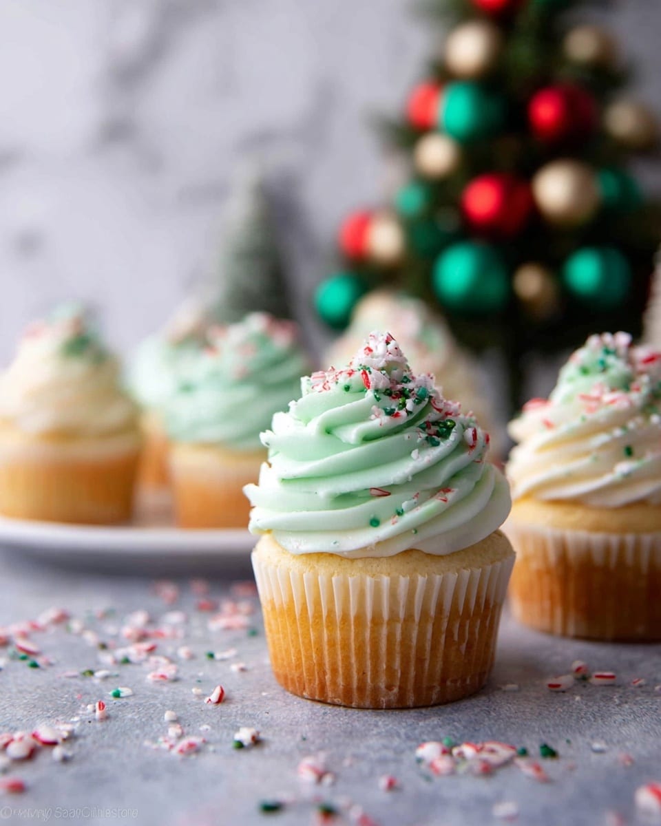 White Chocolate Peppermint Cupcakes Recipe