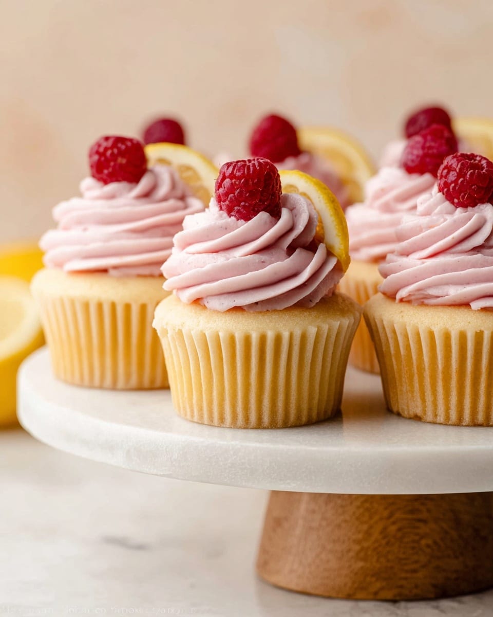 Lemon Raspberry Jam Cupcakes Recipe