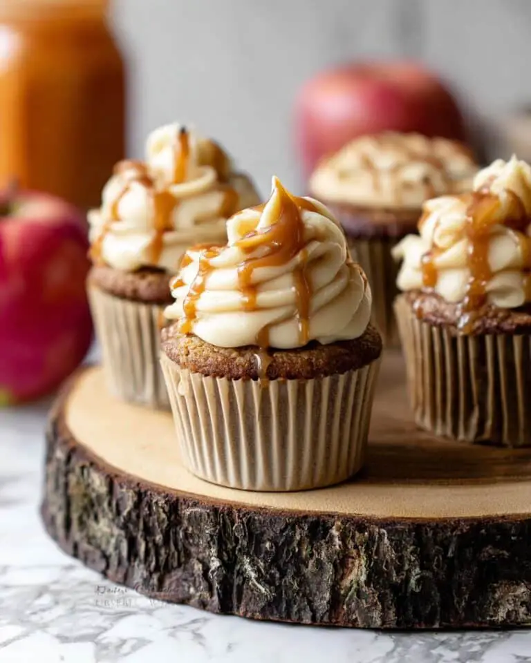 Apple Spice Cupcakes with Salted Caramel Frosting Recipe