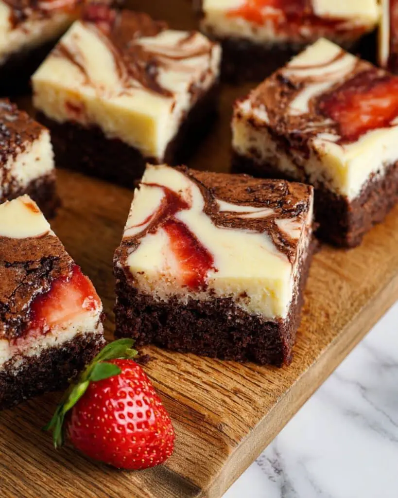 Strawberry Cheesecake Brownies Recipe