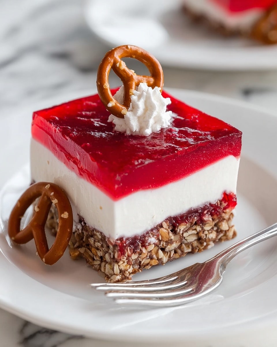 Cranberry Pretzel Salad Recipe