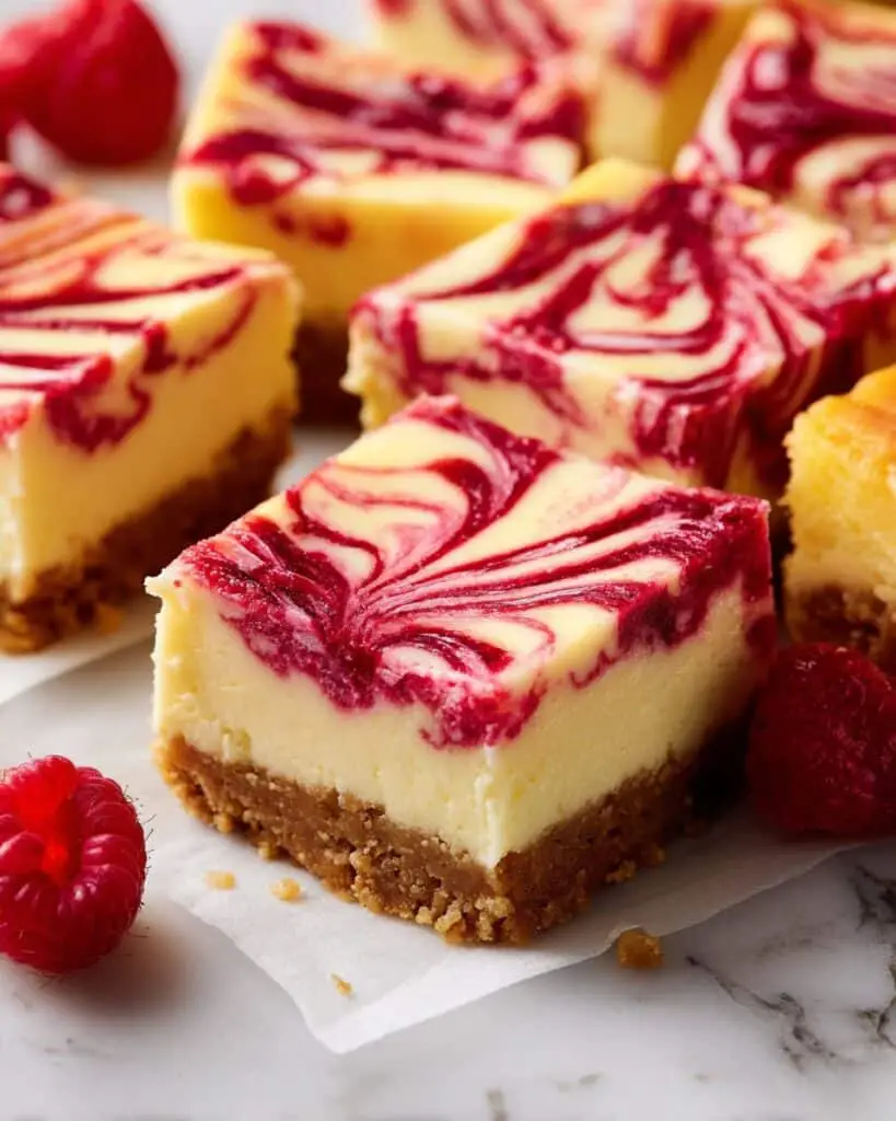 Raspberry Lemonade Cheesecake Bars Recipe