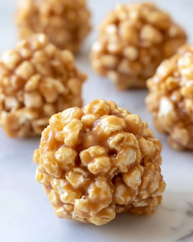 Peanut Butter Popcorn Balls Recipe