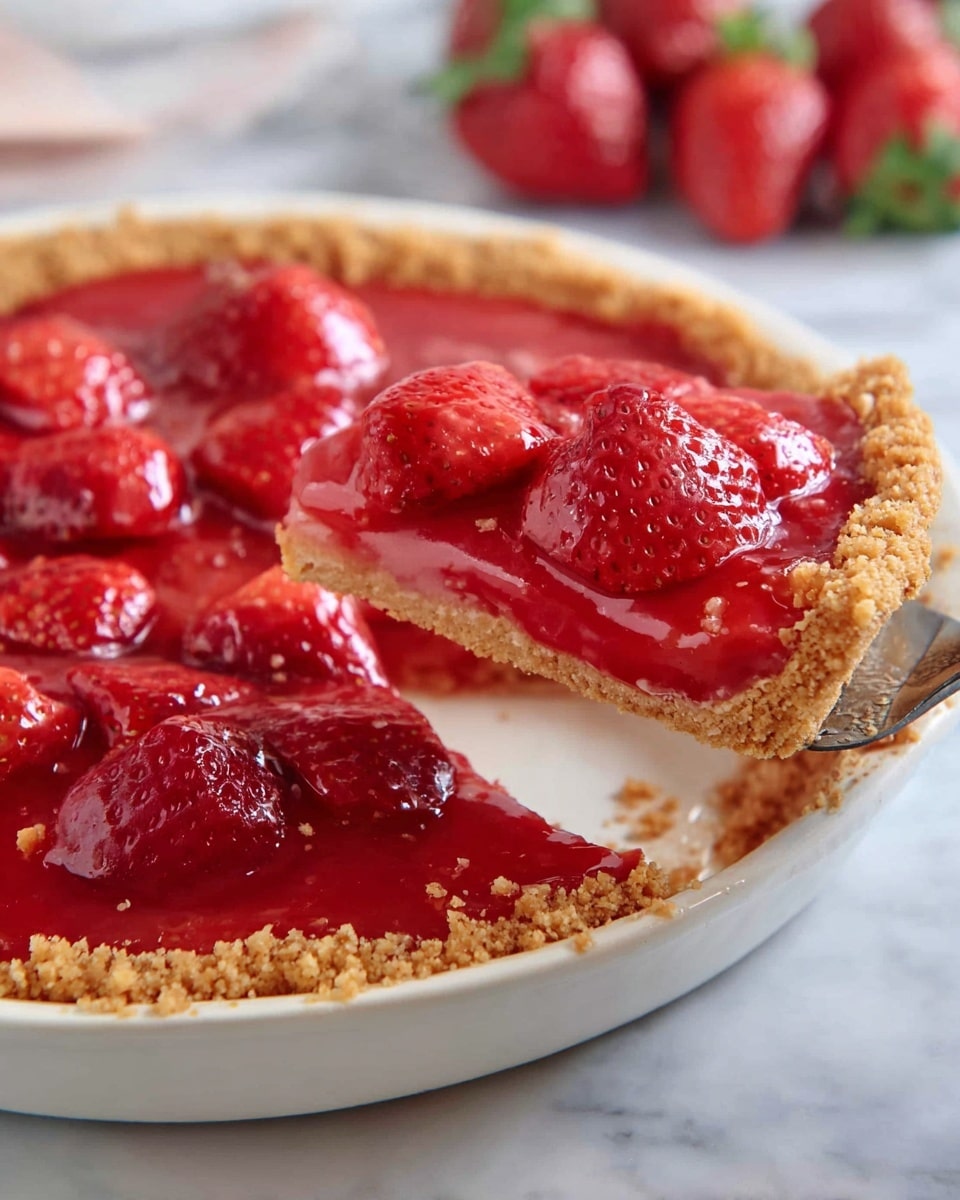 Classic Strawberry Pie with Fresh Fruit and Graham Cracker Crust Recipe