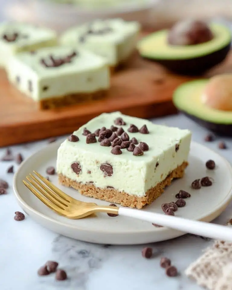 Avocado Cheesecake Bars Recipe