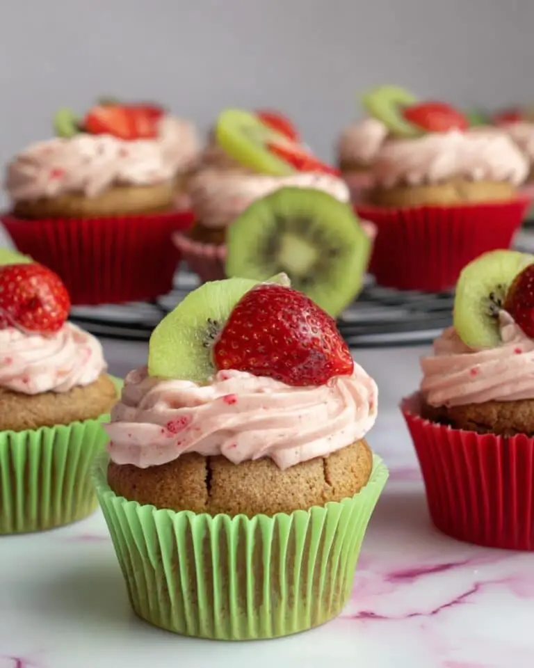 Strawberry Kiwi Cupcakes Recipe
