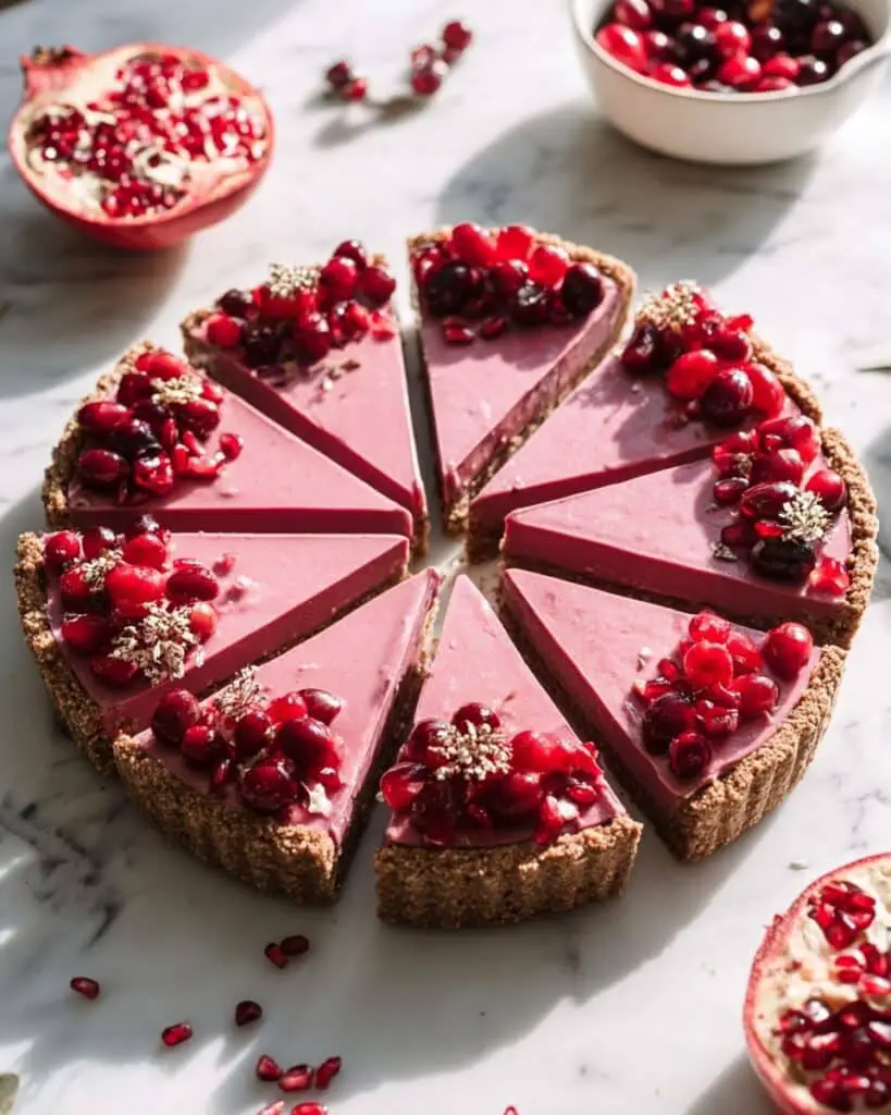Vegan Cranberry Pomegranate Tart Recipe