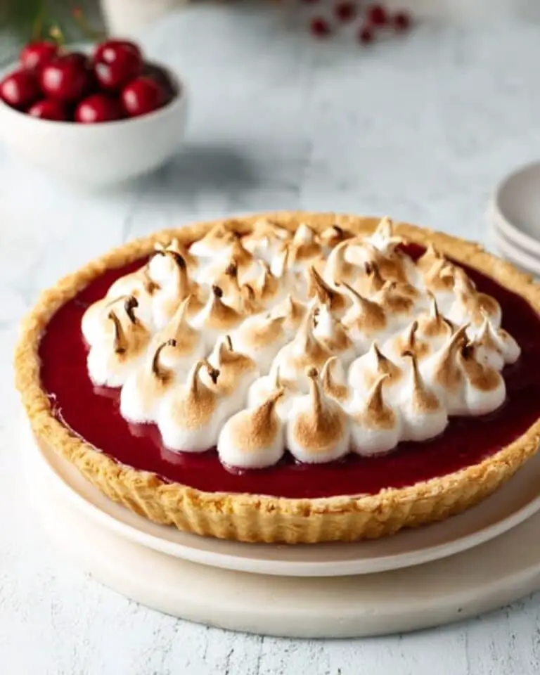 Vegan Cranberry Meringue Pie Recipe