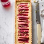 Vegan Rhubarb Custard Tart Recipe