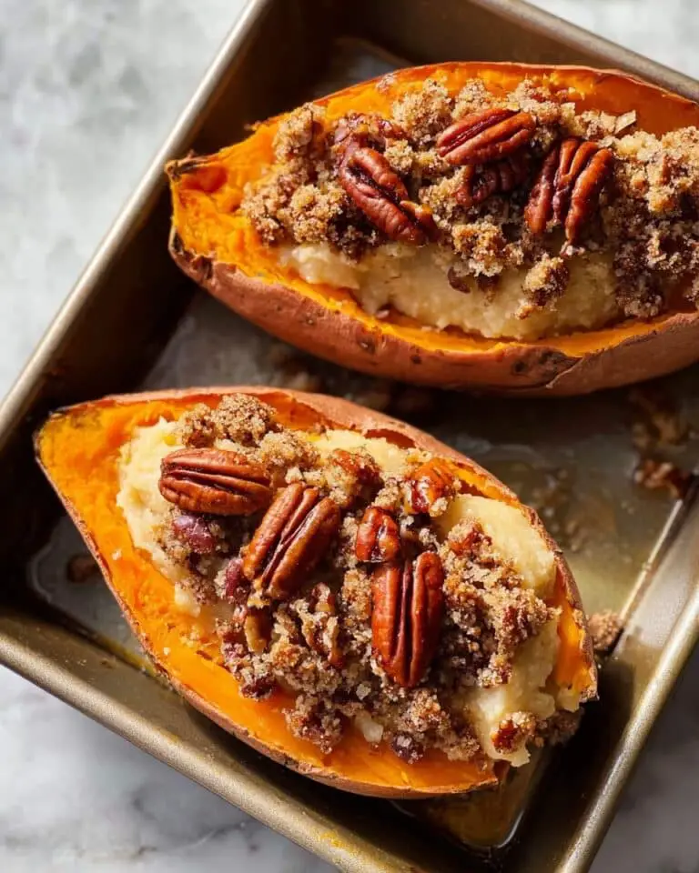Pecan Pie Double Baked Sweet Potatoes Recipe