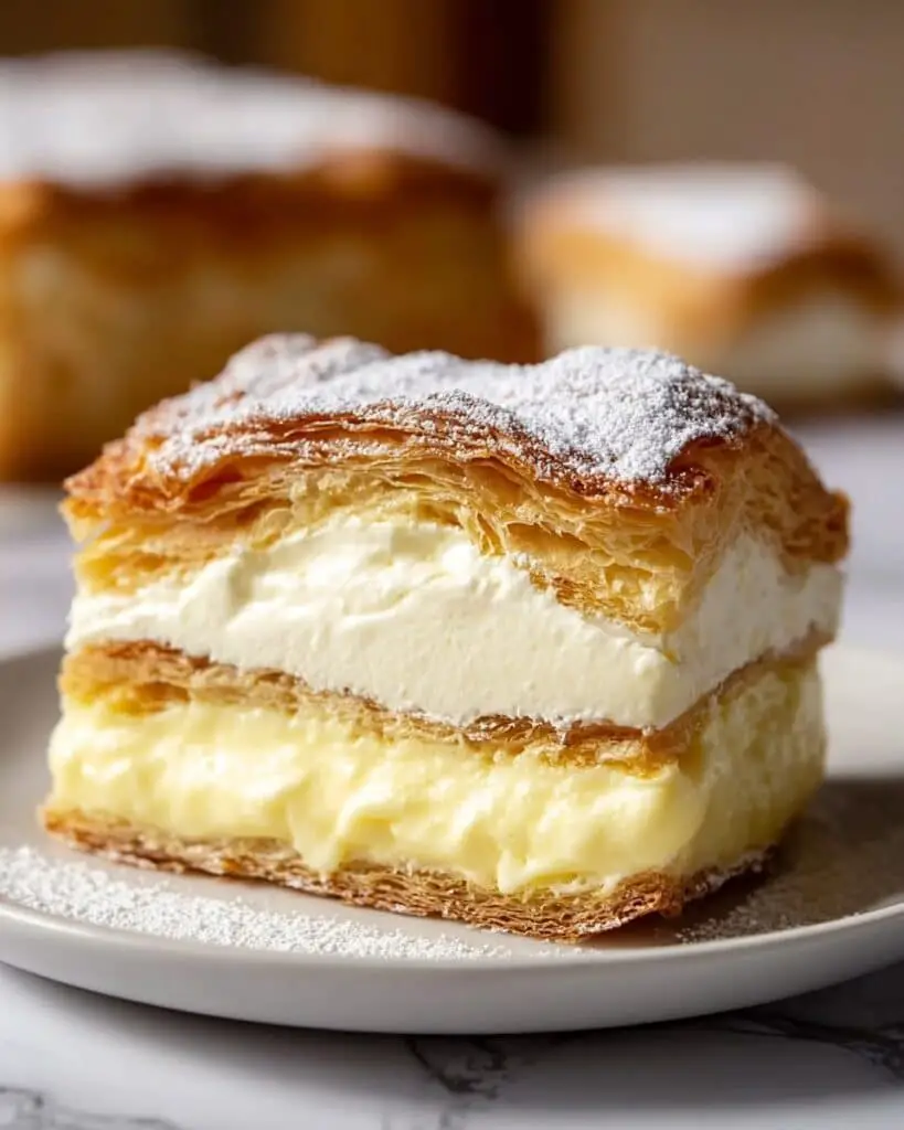 Karpatka – Polish Carpathian Mountain Cream Cake Recipe