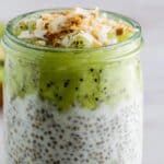 Kiwi Pudding with Coconut Milk and Chia Seeds Recipe