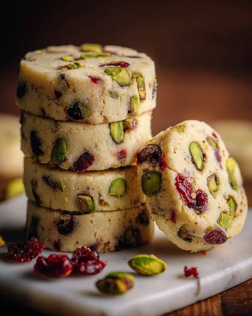 Pistachio Shortbread Cookies Recipe