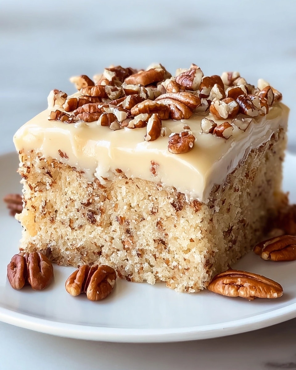 Butter Pecan Bliss Cake: A Toasty, Creamy Delight Recipe