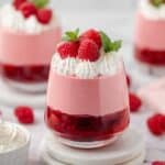 Raspberry Mousse with Raspberry Compote and Chantilly Cream Recipe