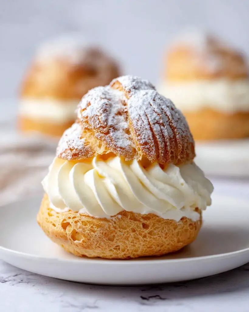 Cream Puffs with Mascarpone Chantilly Filling Recipe