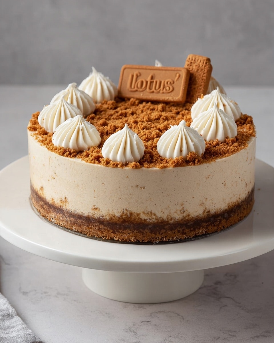 No-bake Lotus Biscoff Cheesecake Recipe