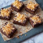 Fudgy Coconut Brownies with Chocolate Ganache Recipe