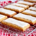 Danish Fedtebrød – Coconut Cookie Slices with Rum Glaze Recipe