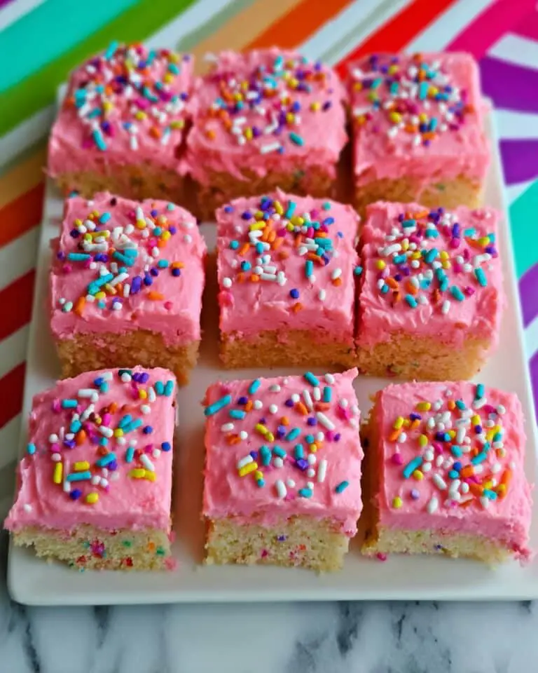 Easy Funfetti Cake Batter Cookie Bars Recipe