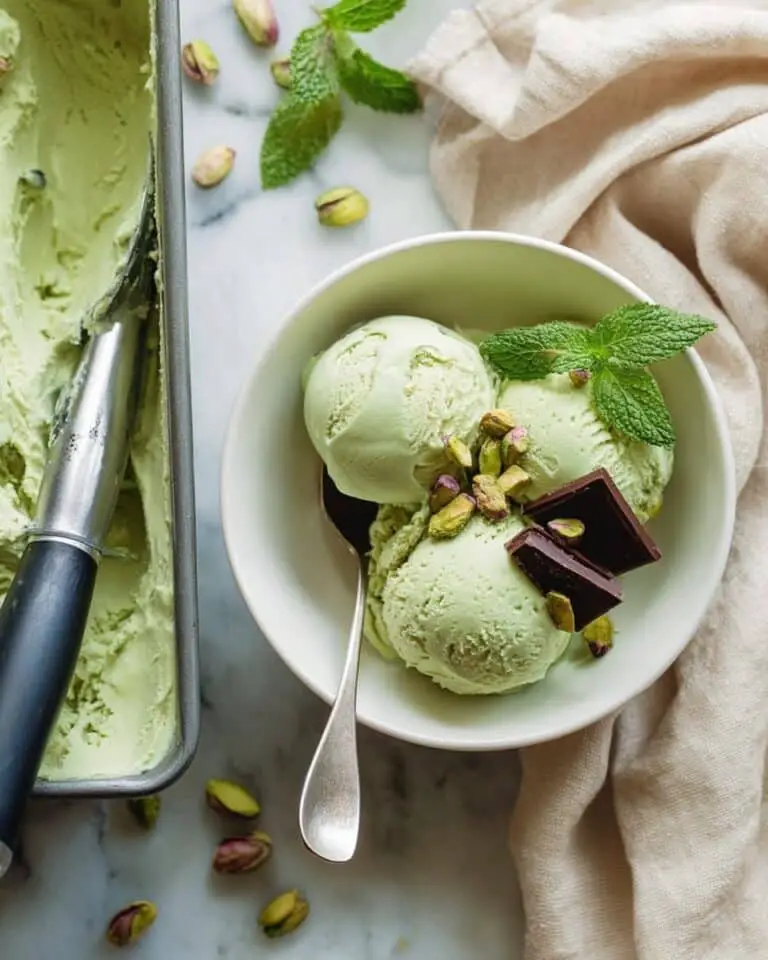 Vegan Avocado Ice Cream with Mint and Lemon Recipe