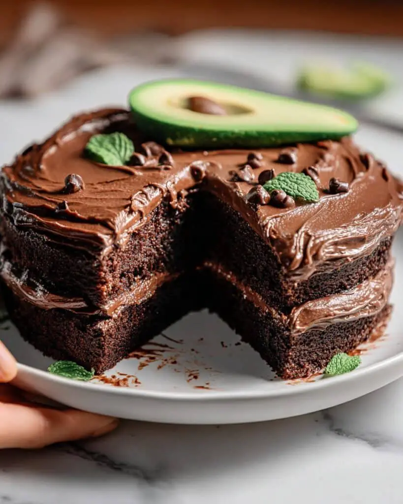 Vegan Chocolate Avocado Cake Recipe
