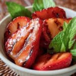 Grilled Strawberries with Basil and Balsamic Recipe