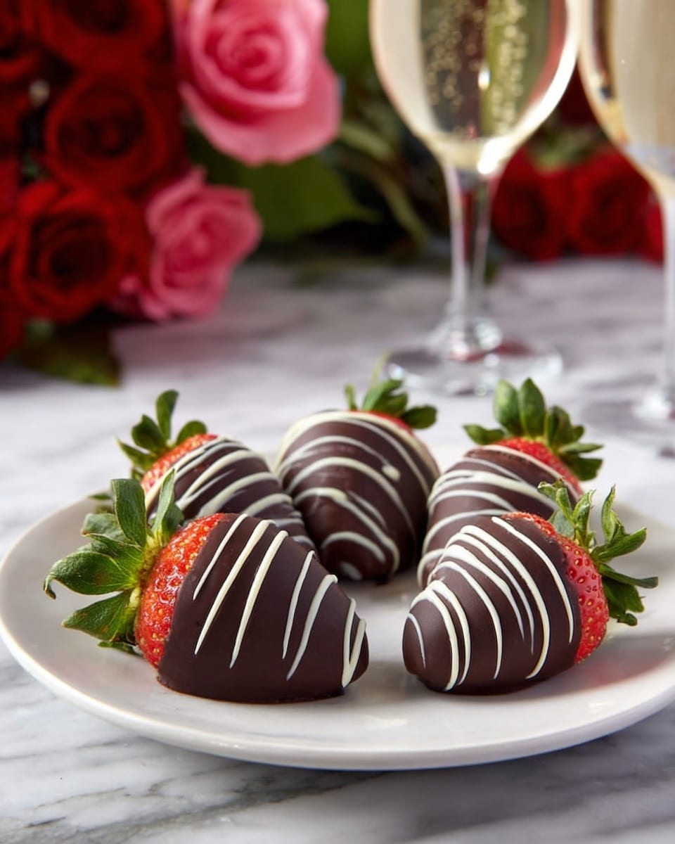 Easy Dark Chocolate Covered Strawberries Recipe