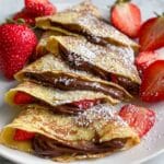 Strawberry Nutella Crepes Recipe