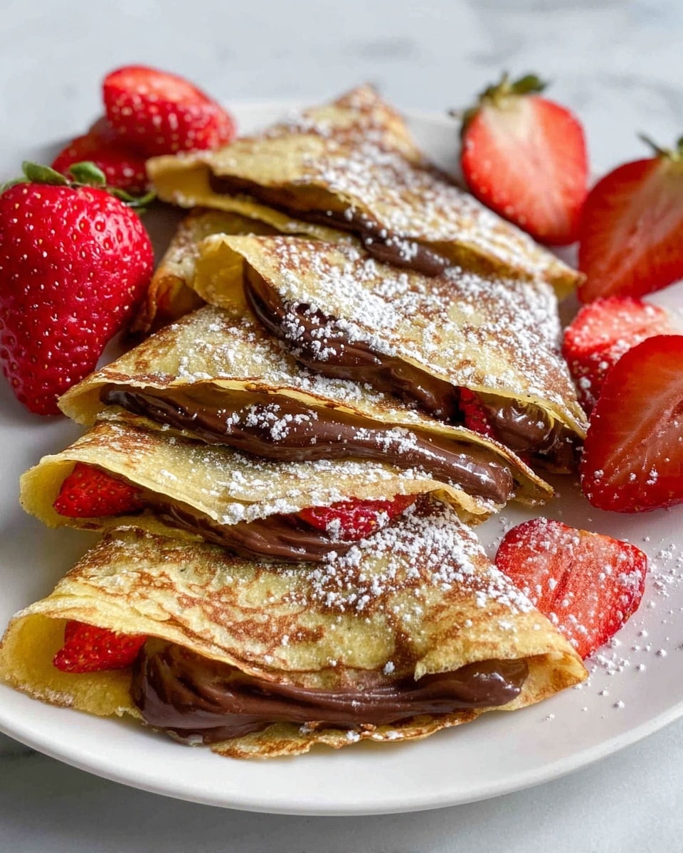 Strawberry Nutella Crepes Recipe