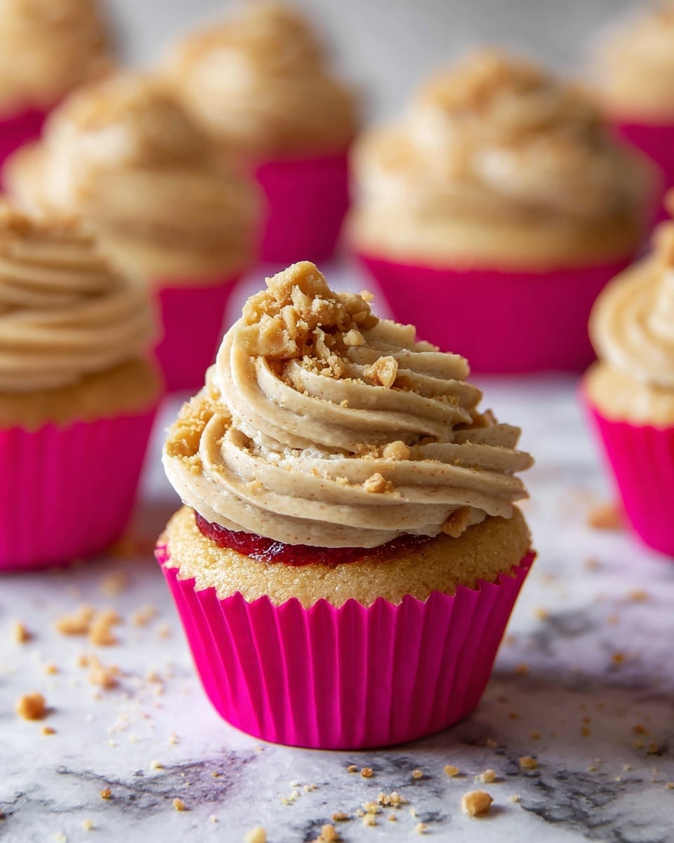 Peanut Butter & Jelly Cupcakes Recipe