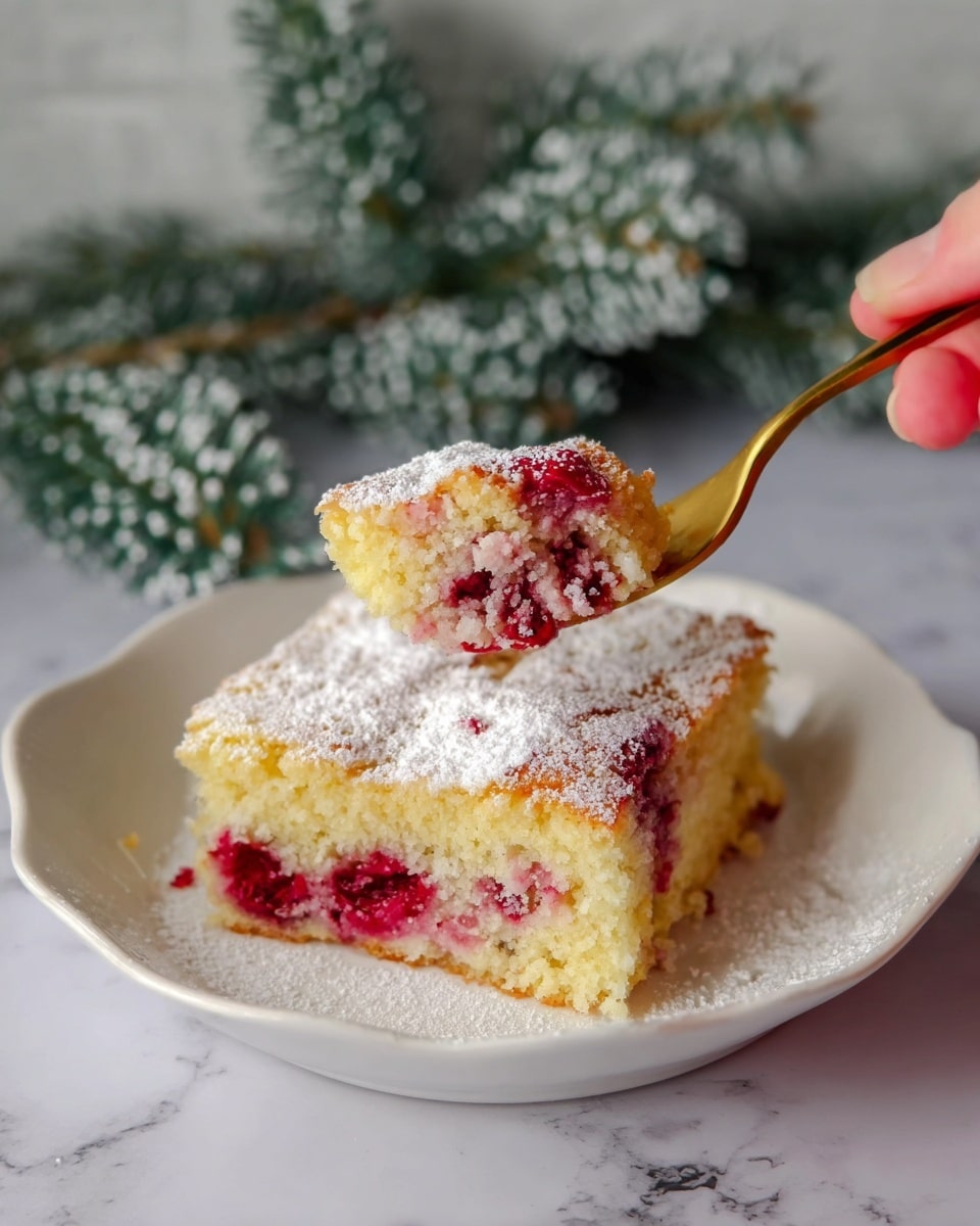 Raspberry Sheet Pan Cake Recipe