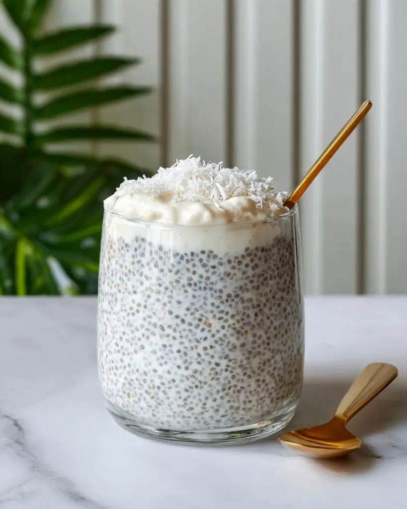 Easy Coconut Chia Pudding (Coconut Raffaello) Recipe